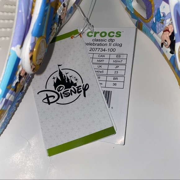 Crocs Walt Disney World 50th Anniversary Mickey & Minnie Mouse Women 7 /youth 5 - Picture 5 of 6